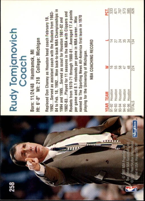 1996/1997 Hoops Basketball "Main Set" Base Cards #201 to #350 - Picture 93 of 257