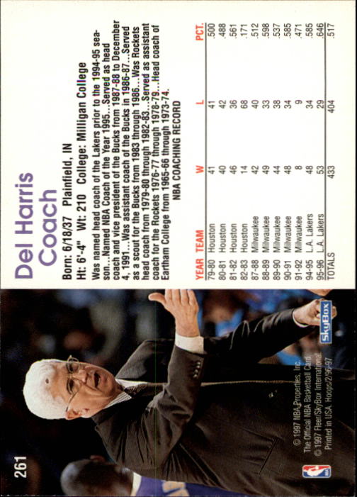 1996/1997 Hoops Basketball "Main Set" Base Cards #201 to #350 - Picture 99 of 257