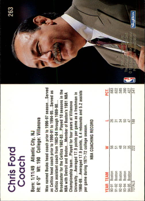 1996/1997 Hoops Basketball "Main Set" Base Cards #201 to #350 - Picture 101 of 257