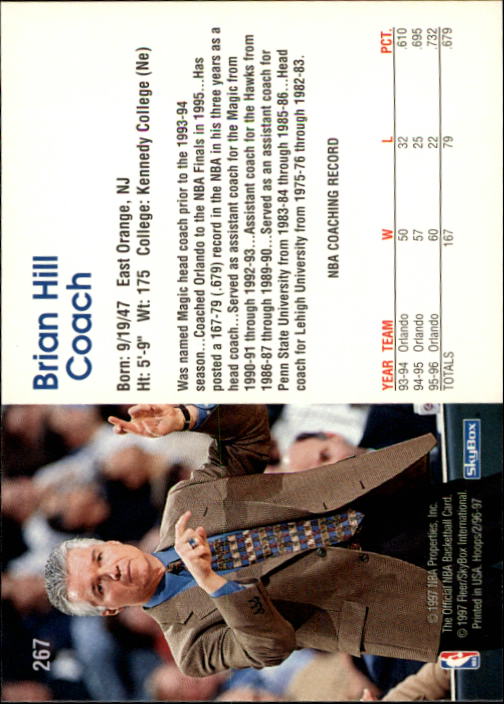 1996/1997 Hoops Basketball "Main Set" Base Cards #201 to #350 - Picture 107 of 257