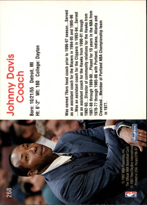 1996/1997 Hoops Basketball "Main Set" Base Cards #201 to #350 - Picture 109 of 257