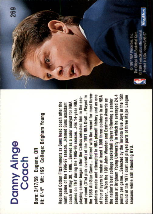 1996/1997 Hoops Basketball "Main Set" Base Cards #201 to #350 - Picture 111 of 257