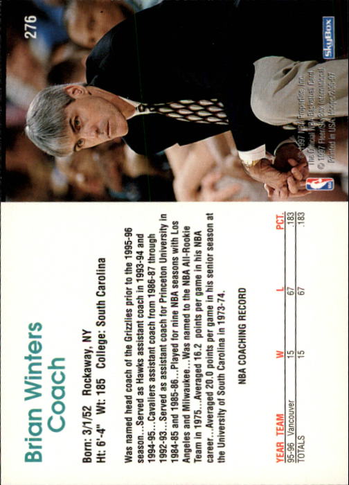 1996/1997 Hoops Basketball "Main Set" Base Cards #201 to #350 - Picture 123 of 257