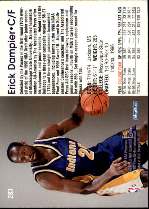 1996/1997 Hoops Basketball "Main Set" Base Cards #201 to #350 - Picture 137 of 257