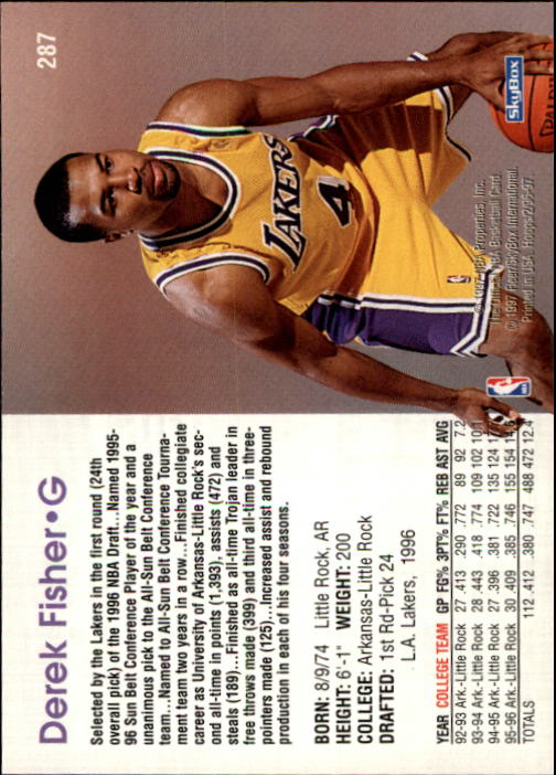 1996/1997 Hoops Basketball "Main Set" Base Cards #201 to #350 - Picture 145 of 257