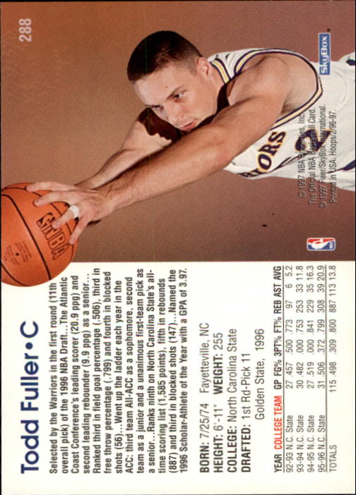 1996/1997 Hoops Basketball "Main Set" Base Cards #201 to #350 - Picture 147 of 257