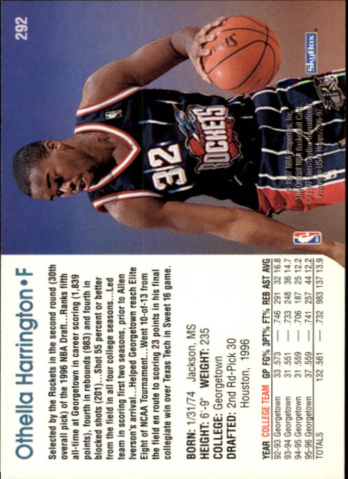1996/1997 Hoops Basketball "Main Set" Base Cards #201 to #350 - Picture 155 of 257