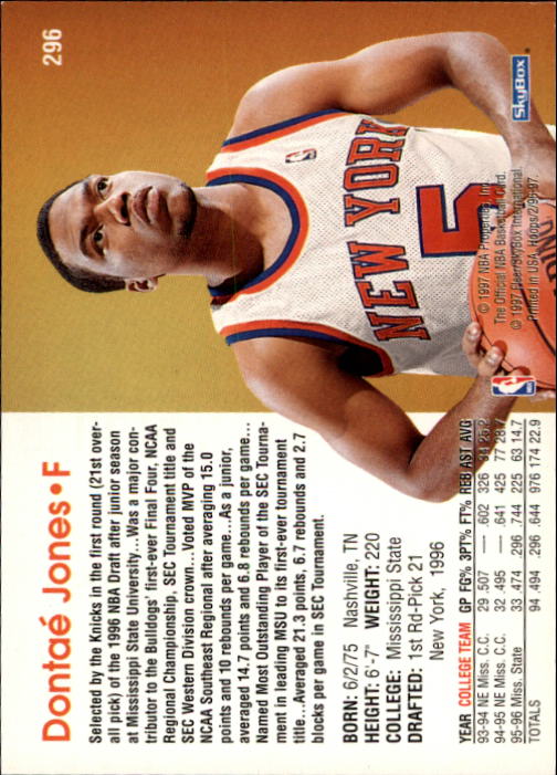 1996/1997 Hoops Basketball "Main Set" Base Cards #201 to #350 - Picture 163 of 257