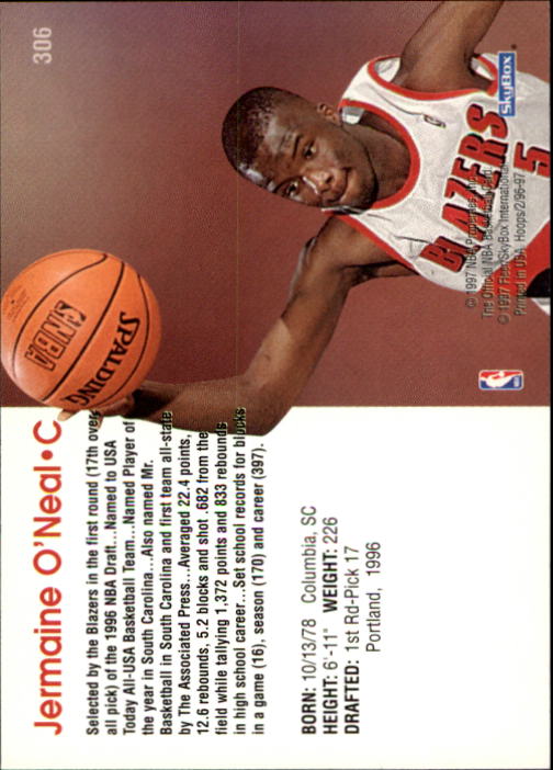 1996/1997 Hoops Basketball "Main Set" Base Cards #201 to #350 - Picture 182 of 257