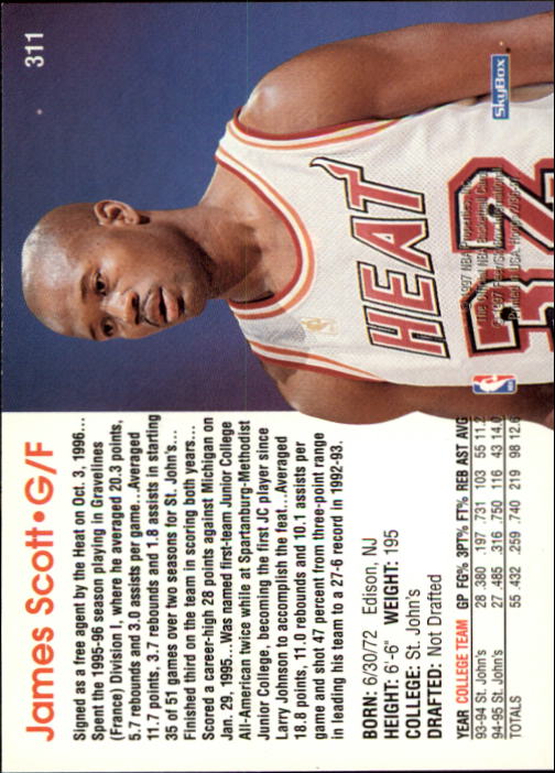 1996/1997 Hoops Basketball "Main Set" Base Cards #201 to #350 - Picture 190 of 257