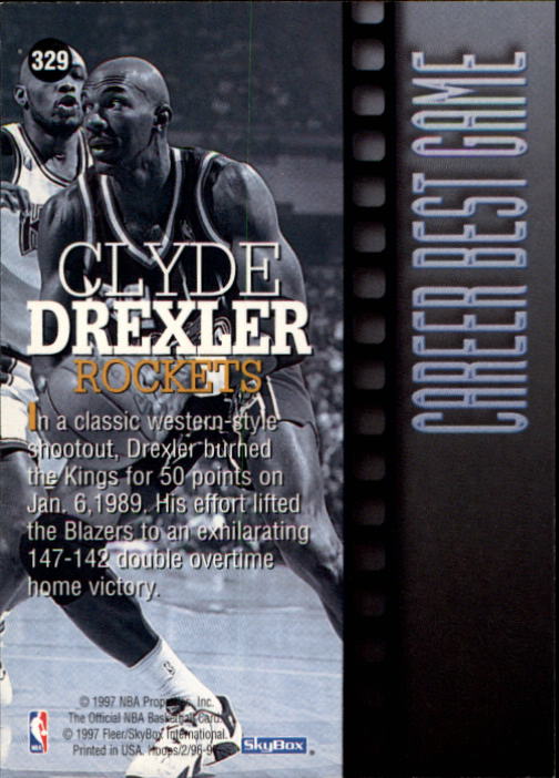 1996/1997 Hoops Basketball "Main Set" Base Cards #201 to #350 - Picture 216 of 257