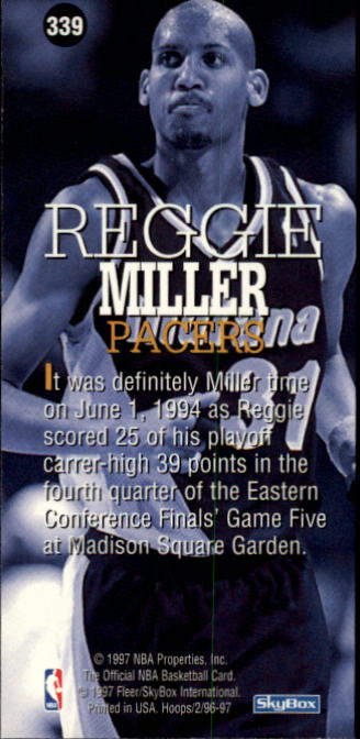 1996/1997 Hoops Basketball "Main Set" Base Cards #201 to #350 - Picture 236 of 257