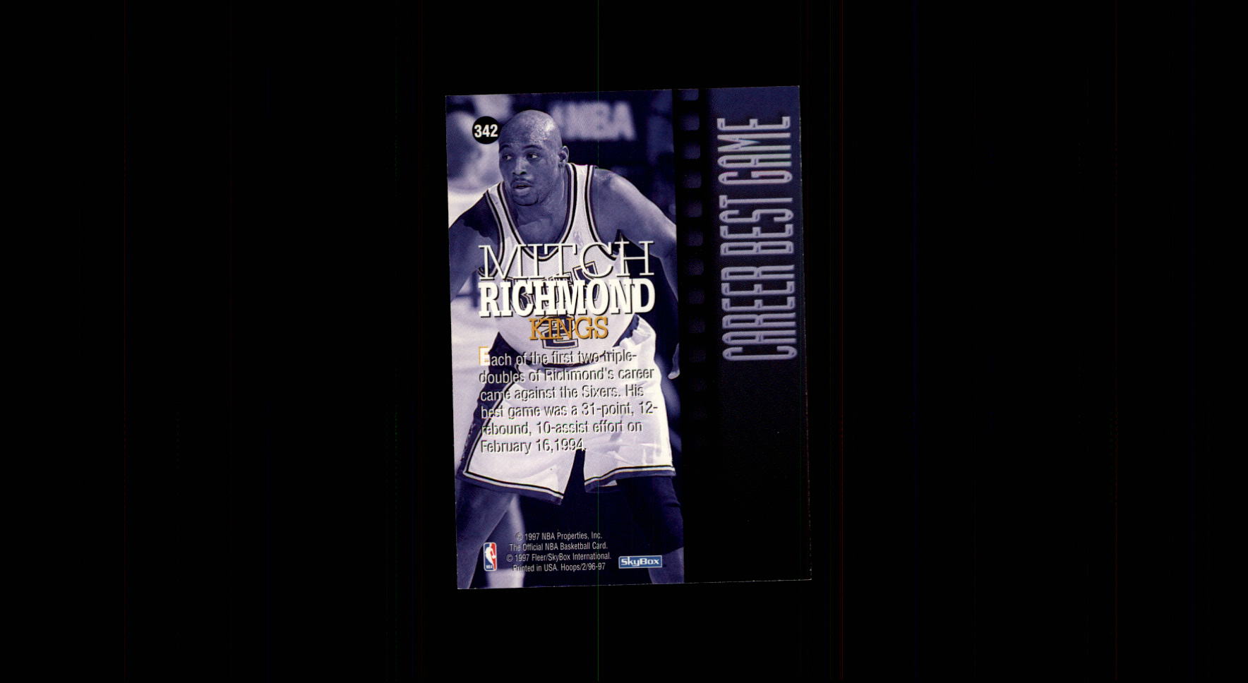 1996/1997 Hoops Basketball "Main Set" Base Cards #201 to #350 - Picture 242 of 257