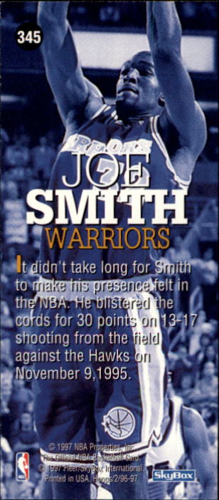 1996/1997 Hoops Basketball "Main Set" Base Cards #201 to #350 - Picture 247 of 257