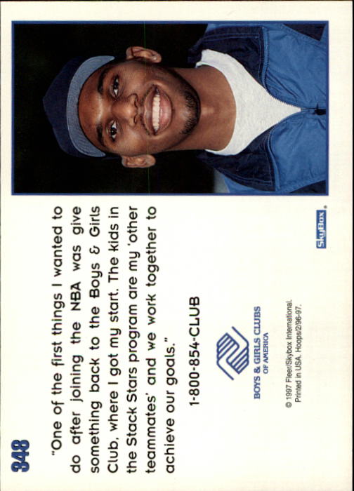 1996/1997 Hoops Basketball "Main Set" Base Cards #201 to #350 - Picture 253 of 257