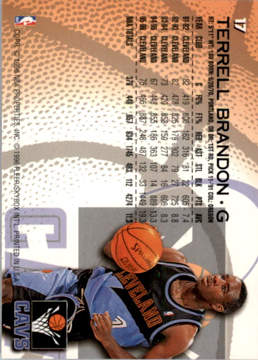 1996/1997 Fleer Basketball Part 1 Main Set Cards - Picture 33 of 473