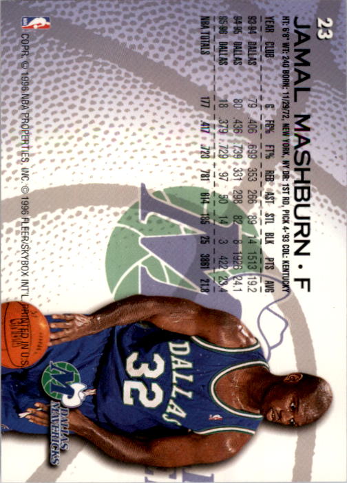 1996/1997 Fleer Basketball Part 1 Main Set Cards - Picture 41 of 473