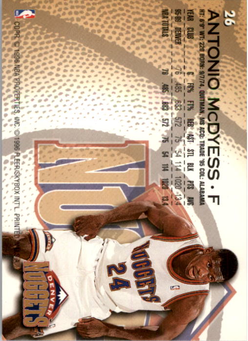 1996/1997 Fleer Basketball Part 1 Main Set Cards - Picture 47 of 473