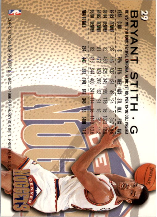 1996/1997 Fleer Basketball Part 1 Main Set Cards - Picture 53 of 473
