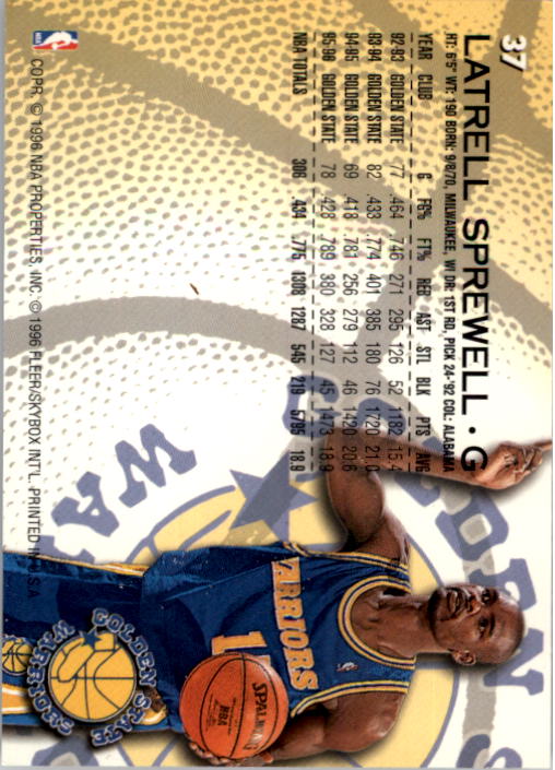 1996/1997 Fleer Basketball Part 1 Main Set Cards - Picture 67 of 473