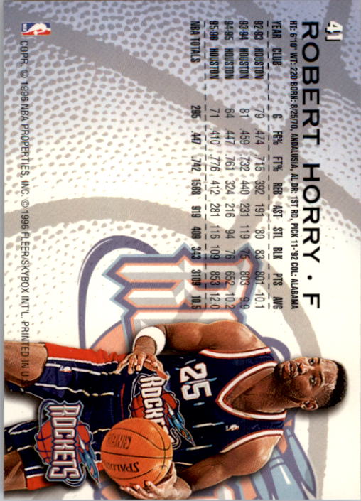 1996/1997 Fleer Basketball Part 1 Main Set Cards - Picture 73 of 473