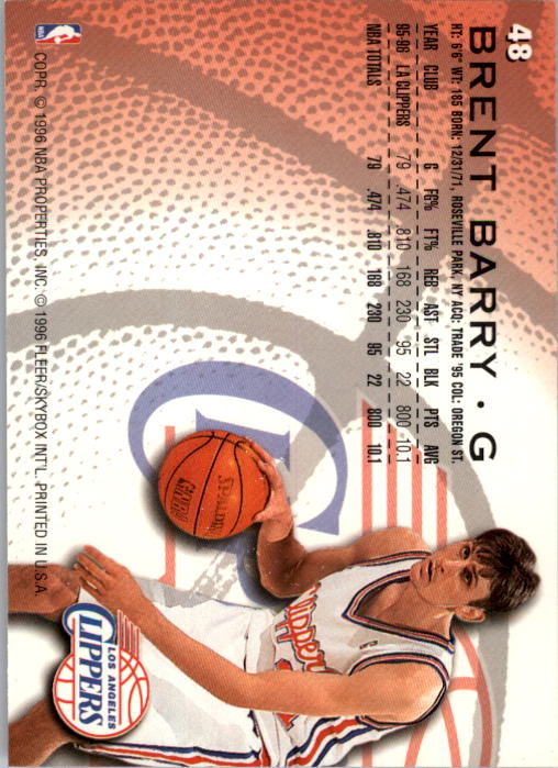 1996/1997 Fleer Basketball Part 1 Main Set Cards - Picture 85 of 473