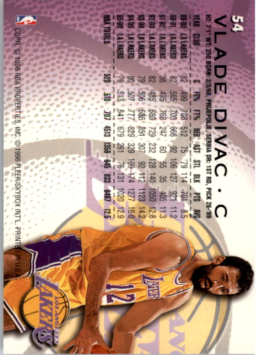 1996/1997 Fleer Basketball Part 1 Main Set Cards - Picture 97 of 473