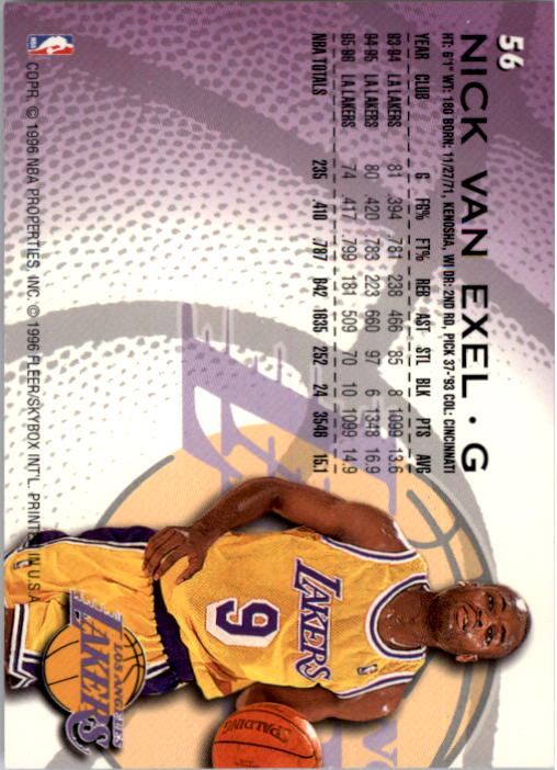 1996/1997 Fleer Basketball Part 1 Main Set Cards - Picture 101 of 473