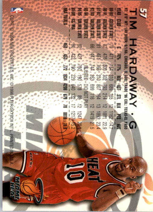1996/1997 Fleer Basketball Part 1 Main Set Cards - Picture 103 of 473