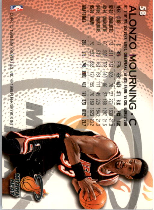 1996/1997 Fleer Basketball Part 1 Main Set Cards - Picture 105 of 473