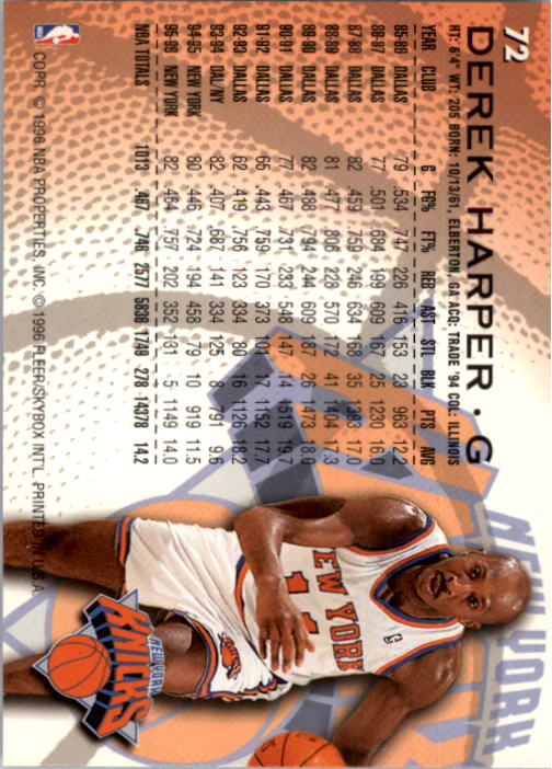 1996/1997 Fleer Basketball Part 1 Main Set Cards - Picture 125 of 473