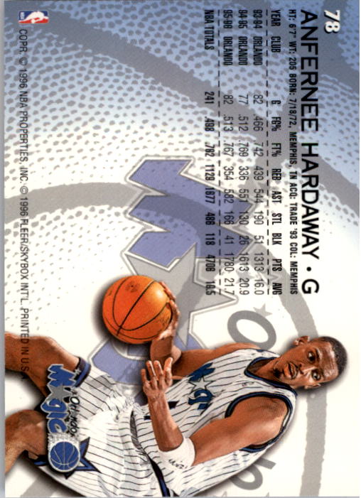 1996/1997 Fleer Basketball Part 1 Main Set Cards - Picture 137 of 473