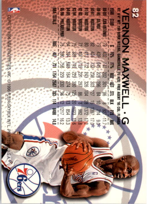 1996/1997 Fleer Basketball Part 1 Main Set Cards - Picture 145 of 473