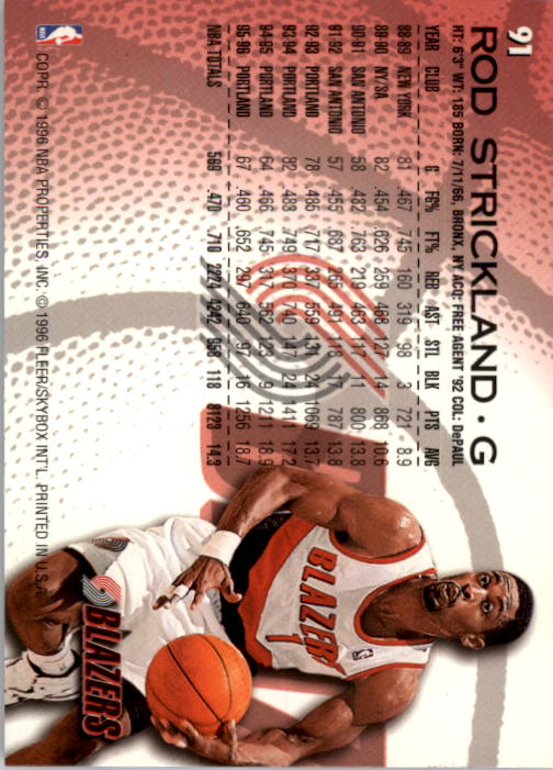 1996/1997 Fleer Basketball Part 1 Main Set Cards - Picture 161 of 473