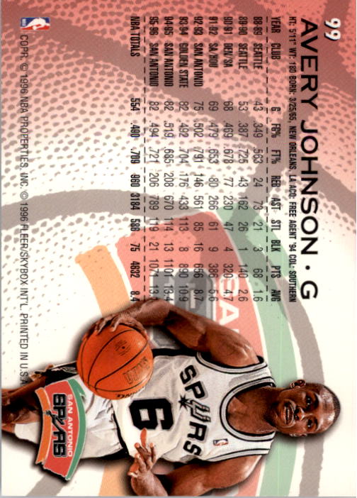 1996/1997 Fleer Basketball Part 1 Main Set Cards - Picture 175 of 473