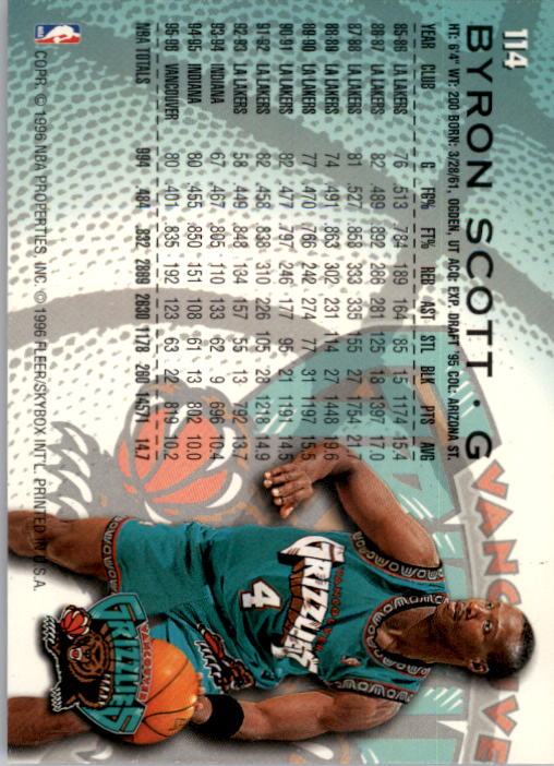 1996/1997 Fleer Basketball Part 1 Main Set Cards - Picture 201 of 473