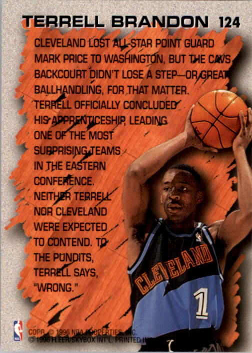 1996/1997 Fleer Basketball Part 1 Main Set Cards - Picture 217 of 473