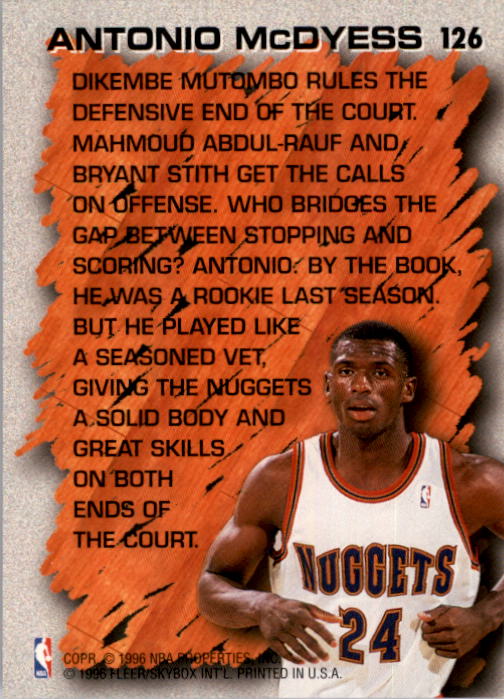 1996/1997 Fleer Basketball Part 1 Main Set Cards - Picture 221 of 473