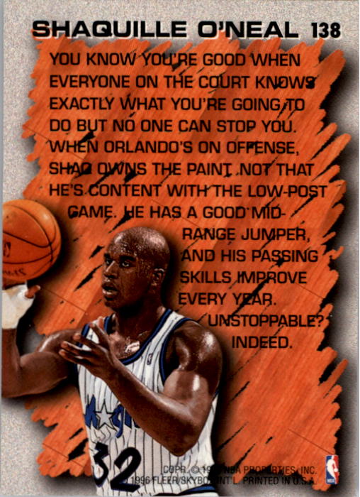 1996/1997 Fleer Basketball Part 1 Main Set Cards - Picture 235 of 473
