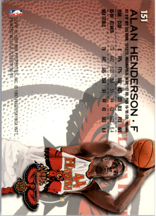 1996/1997 Fleer Basketball Part 1 Main Set Cards - Picture 259 of 473