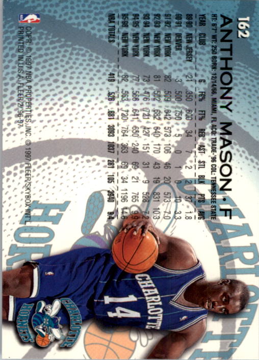 1996/1997 Fleer Basketball Part 1 Main Set Cards - Picture 275 of 473
