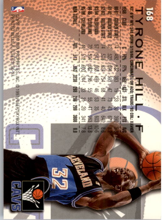 1996/1997 Fleer Basketball Part 1 Main Set Cards - Picture 285 of 473