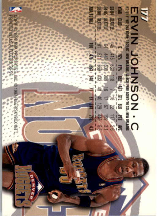 1996/1997 Fleer Basketball Part 1 Main Set Cards - Picture 297 of 473