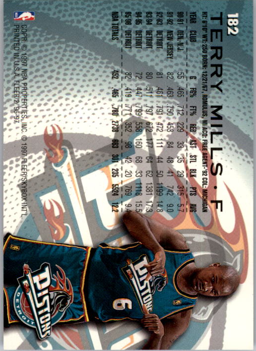 1996/1997 Fleer Basketball Part 1 Main Set Cards - Picture 307 of 473