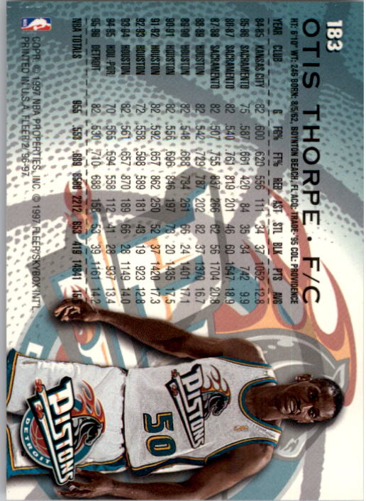 1996/1997 Fleer Basketball Part 1 Main Set Cards - Picture 309 of 473