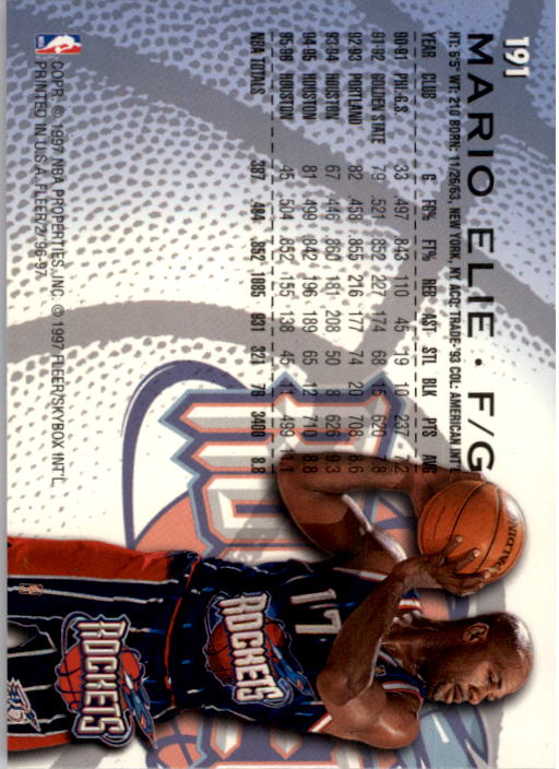 1996/1997 Fleer Basketball Part 1 Main Set Cards - Picture 317 of 473