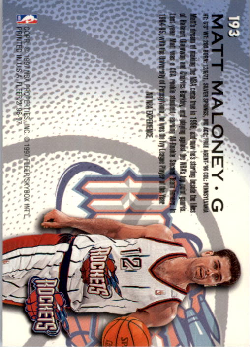 1996/1997 Fleer Basketball Part 1 Main Set Cards - Picture 319 of 473