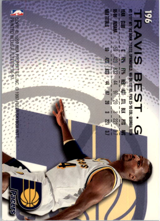 1996/1997 Fleer Basketball Part 1 Main Set Cards - Picture 325 of 473