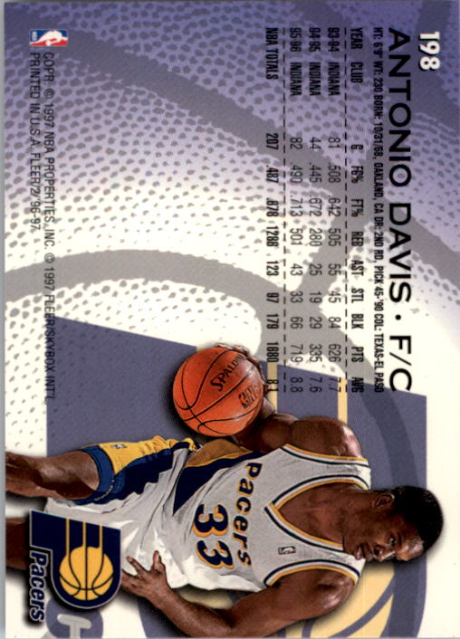 1996/1997 Fleer Basketball Part 1 Main Set Cards - Picture 327 of 473