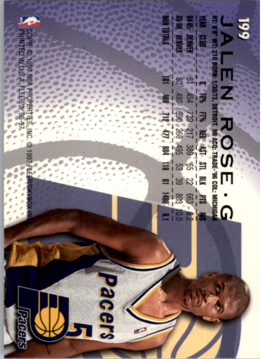 1996/1997 Fleer Basketball Part 1 Main Set Cards - Picture 329 of 473